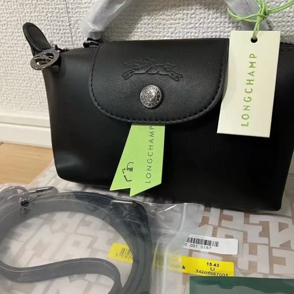 Longchamp Black Small Le Pliage Crossbody Bag - Picture 3 of 3